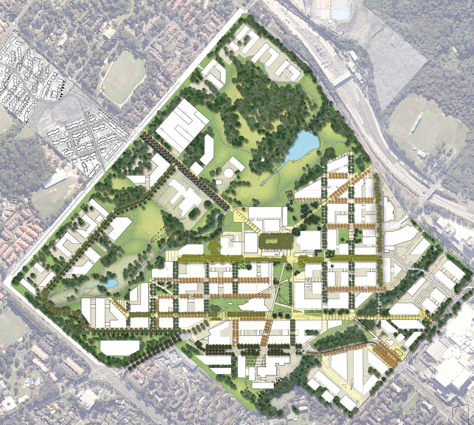 Education, Macquarie University Gateway and Crossing, master plan