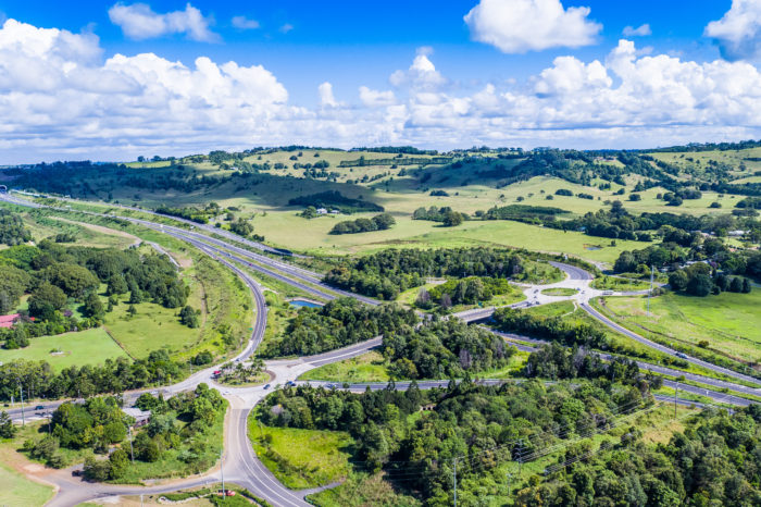 Transport, Titenbar to Ewingsdale, Pacific Hwy, Ewingsdale Interchange