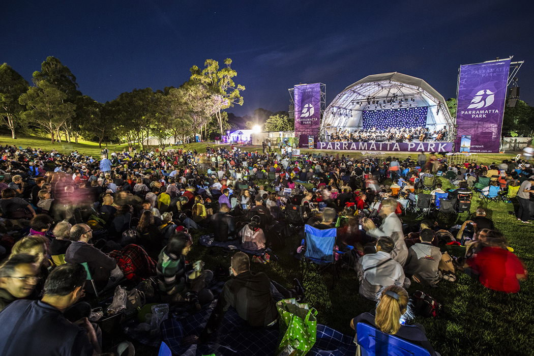 Public Domain, The Crescent, Parramatta Park, concert