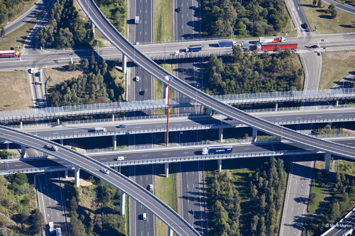 Transport, Westlink M7, Aerial