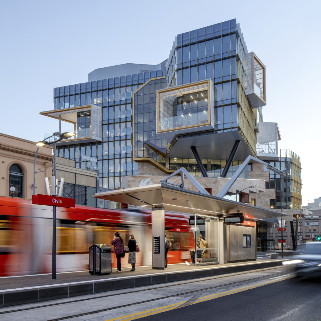 Transport, Newcastle Light Rail, tram stop, public domain