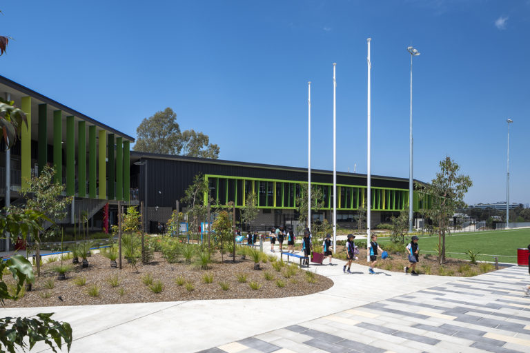 Education, Bella Vista Public School, exterior, planting, garden beds