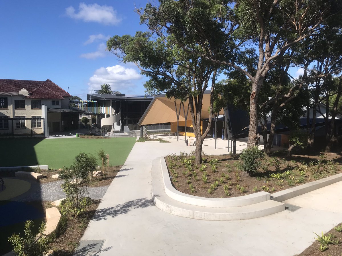 Education, Rainbow Street Public School, garden bed, planting, trees, shading, Landscape Architecture