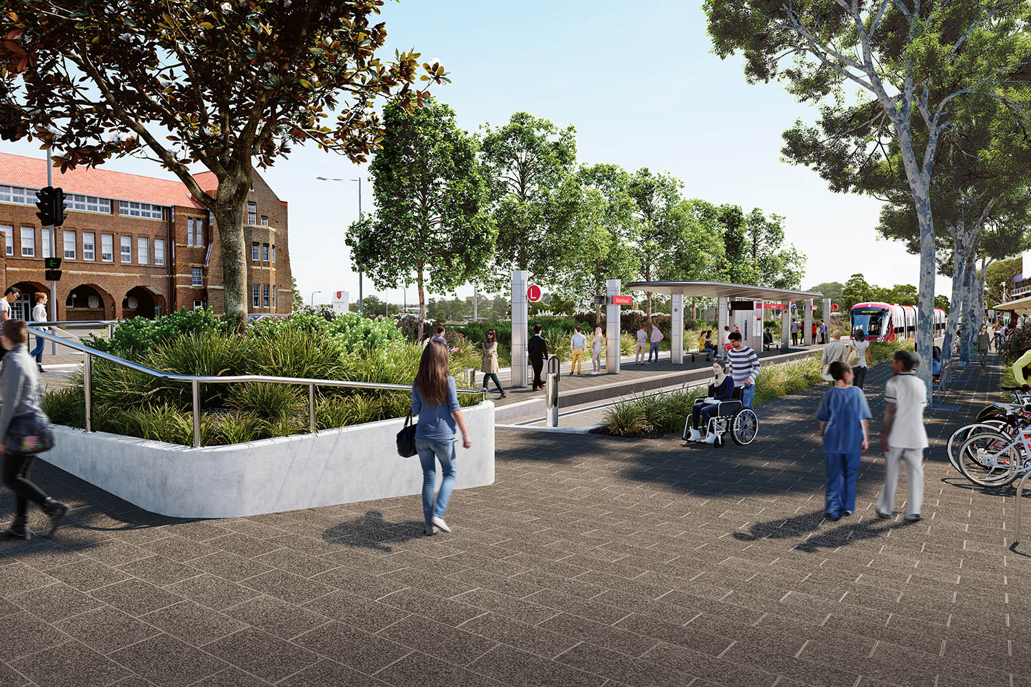 Transport, Parramatta Light Rail Stage 1, Landscape Architecture