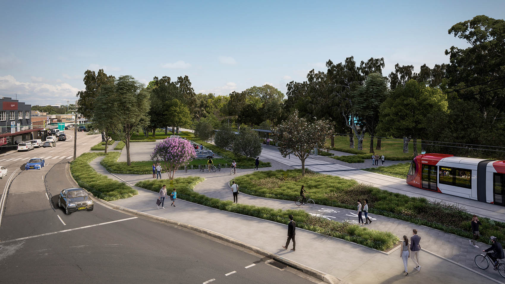 Transport, Parramatta Light Rail Stage 1, Landscape Architecture