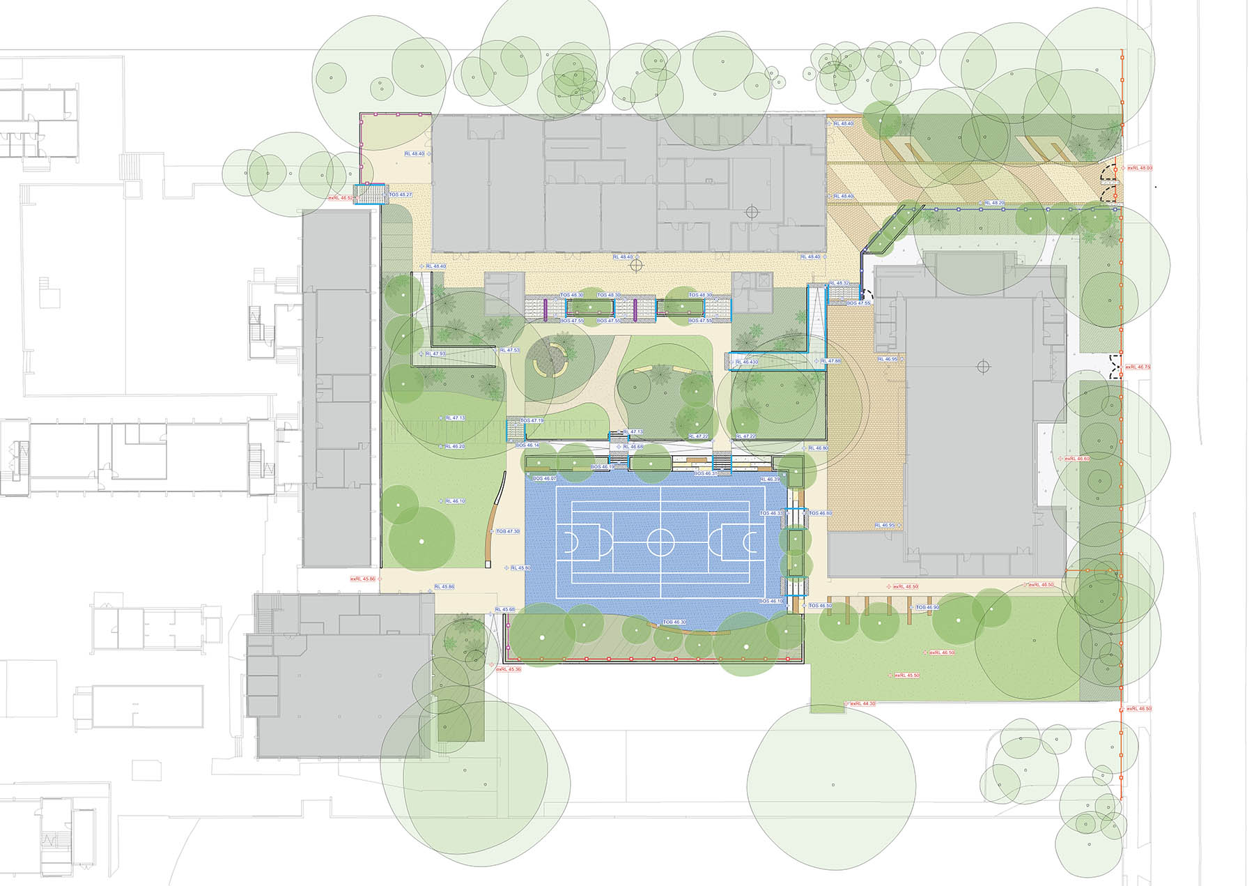 Education, Birrong Girls and Boys High School, Landscape Architecture plan