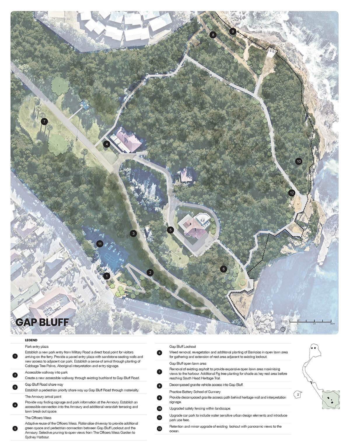 Public Domain, South Head Master Plan, Landscape Architecture